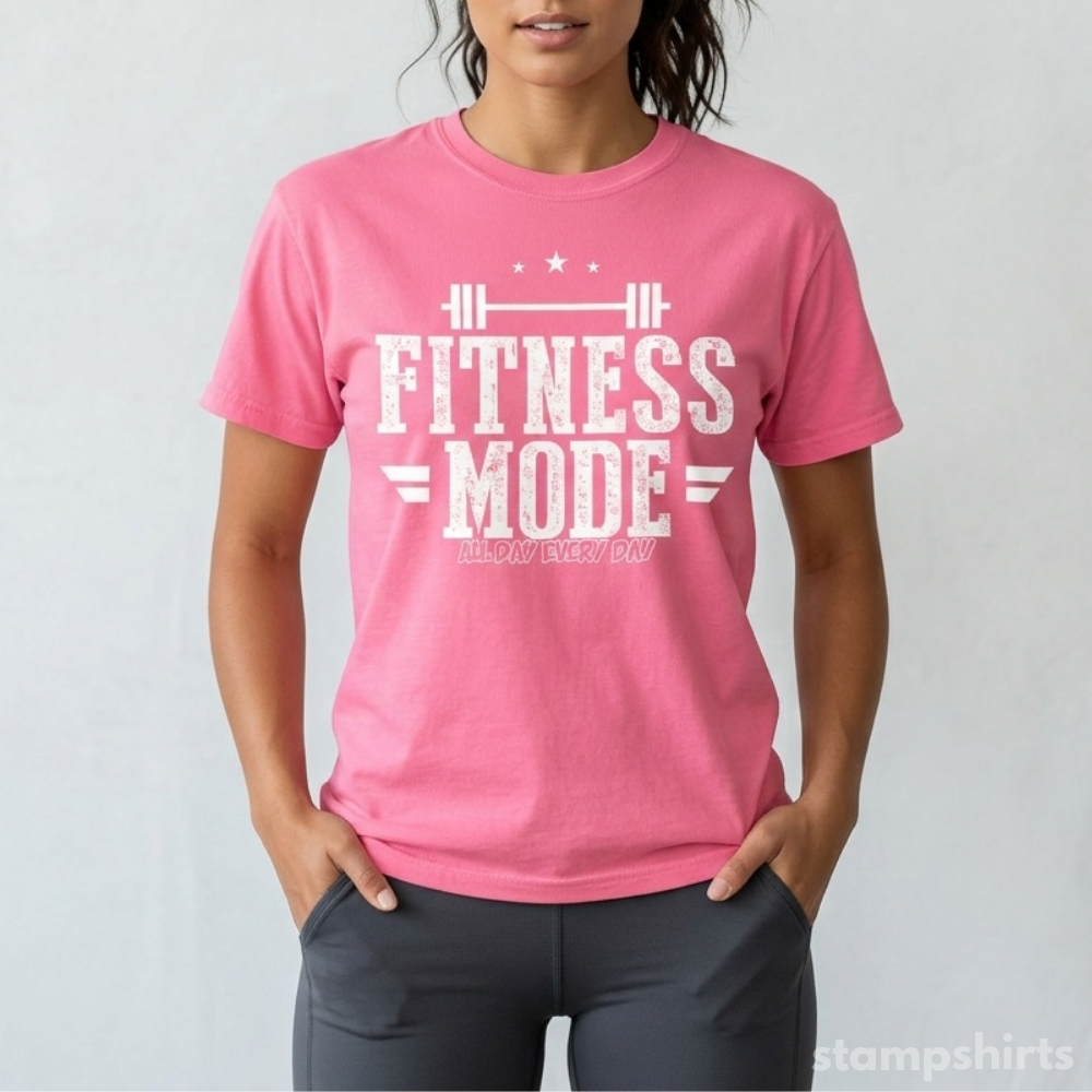 Fitness Mode All Day Every Day T-Shirt image 1