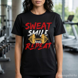 Sweat Smile and Repeat T-Shirt thumbnail 1