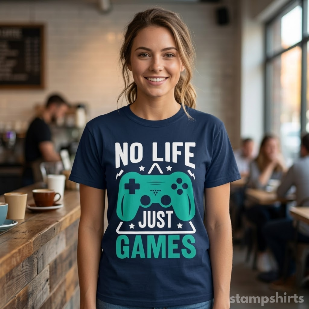 No Life Just Games T-Shirt image 4