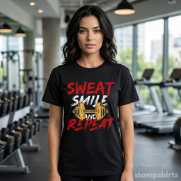 Sweat Smile and Repeat T-Shirt thumbnail 2
