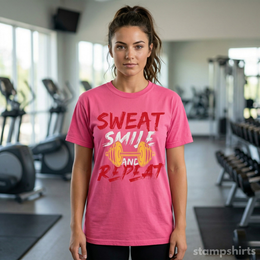 Sweat Smile and Repeat T-Shirt thumbnail 4