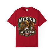 Mexico Aztec Pride T-Shirt — Vintage Eagle Shield Mexican Flag Tee