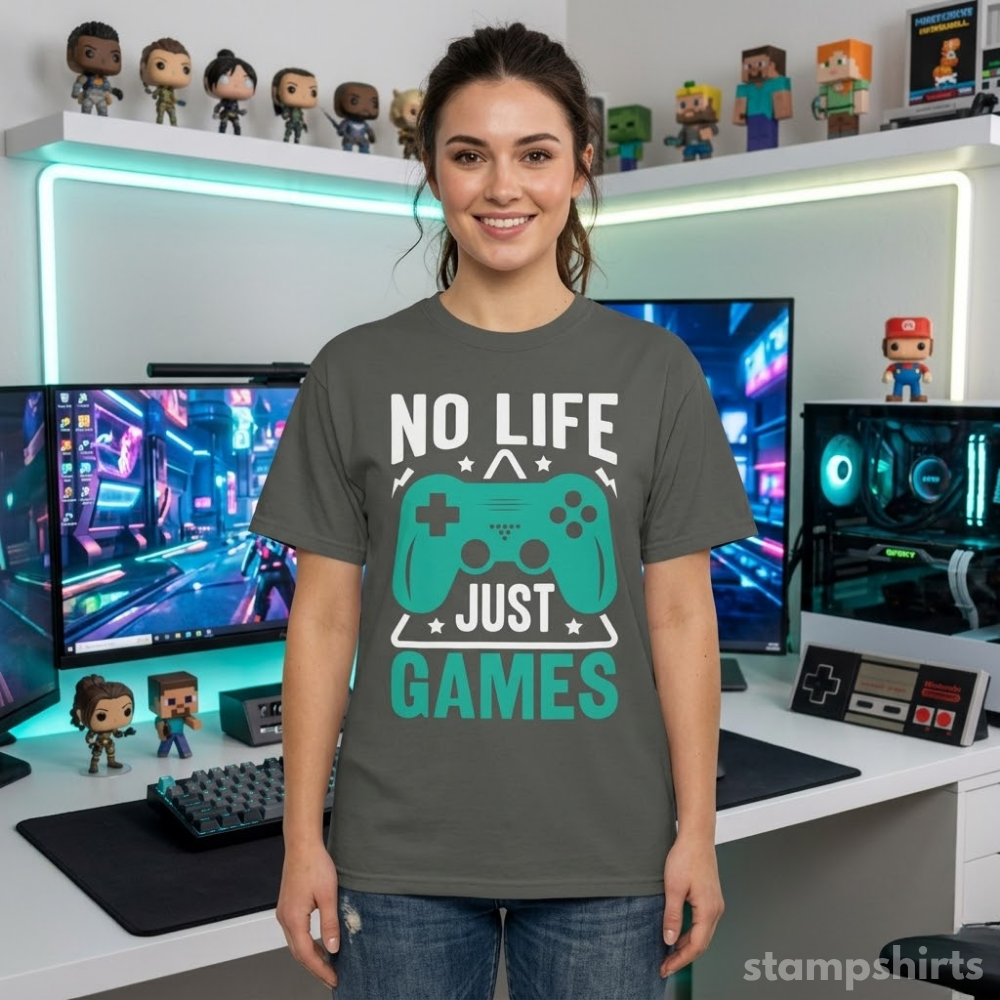 No Life Just Games T-Shirt image 6