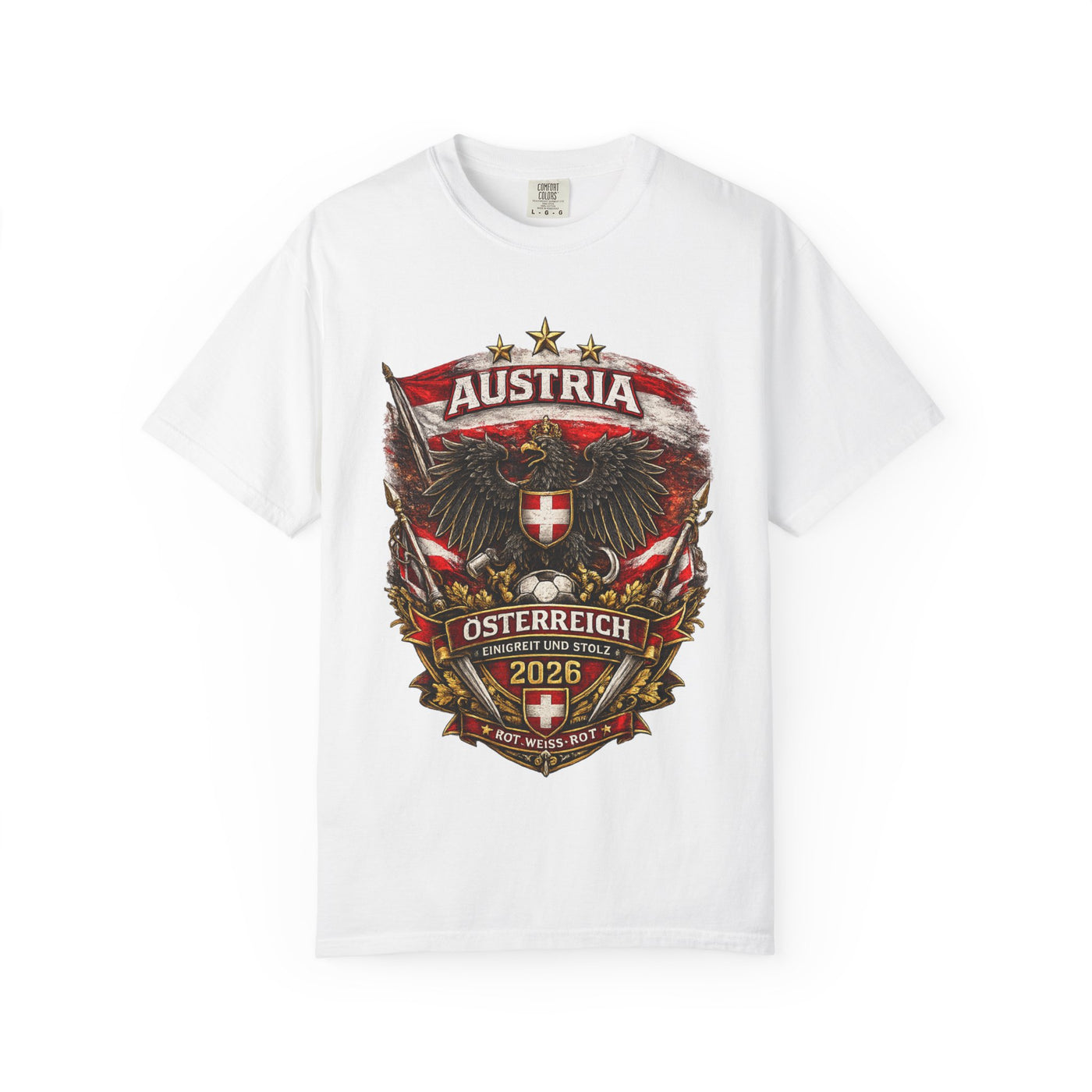 Austria Crest T-Shirt – Österreich 2026 Eagle Shield Graphic image 4