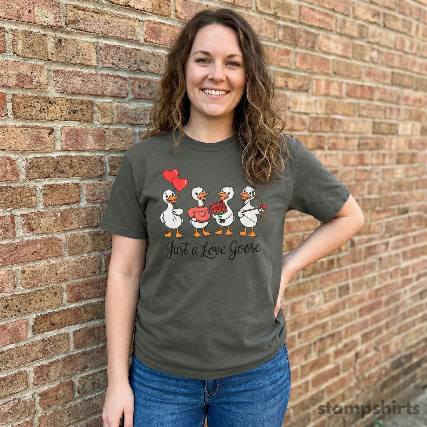 Just a Love Goose T-Shirt image 4