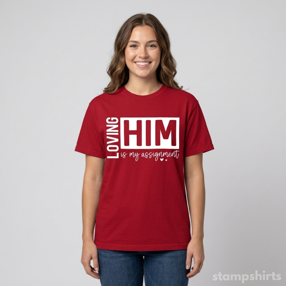 Loving Him Is My Assignment T-Shirt image 9