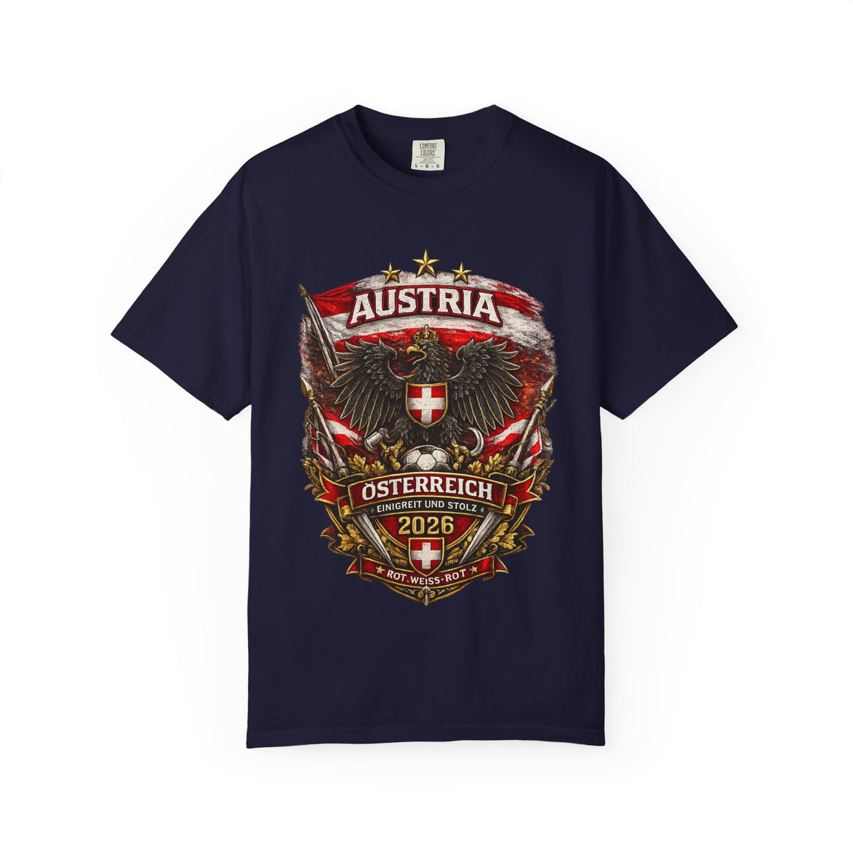 Austria Crest T-Shirt – Österreich 2026 Eagle Shield Graphic