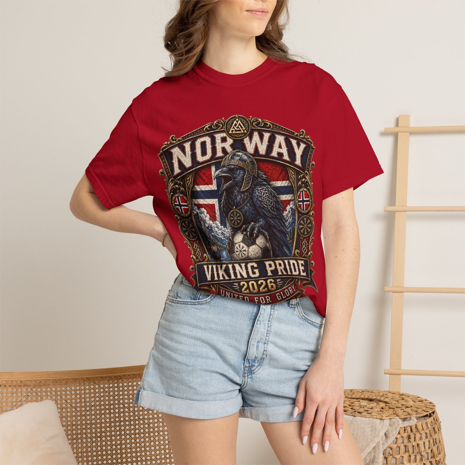 Norway Viking Pride T-Shirt — "Viking Pride 2026" Norway Flag Raven Design