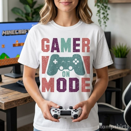 Gamer On Mode T-Shirt thumbnail 1