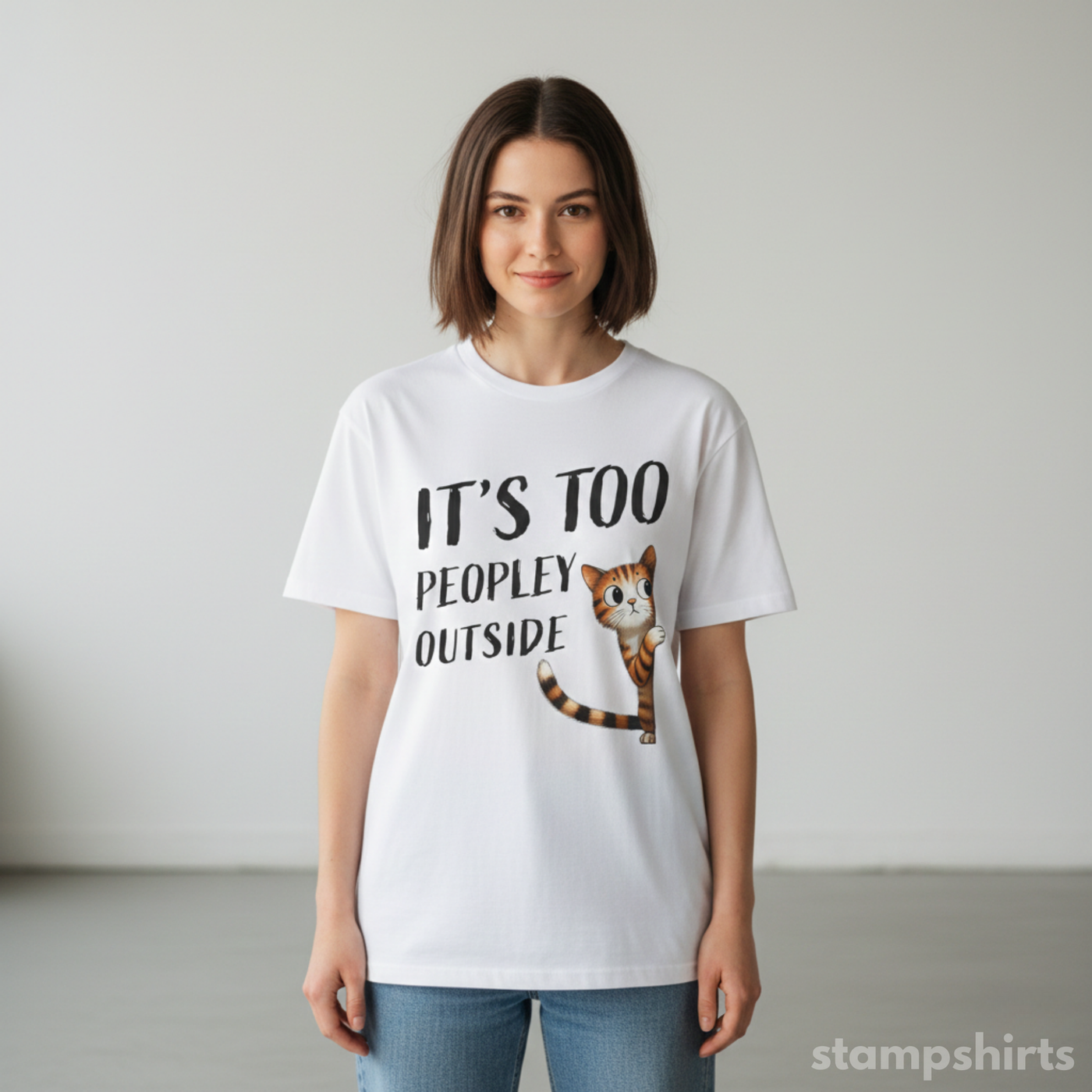 It's Too Peopley Outside T-Shirt image 2