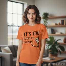 It's Too Peopley Outside T-Shirt thumbnail 3