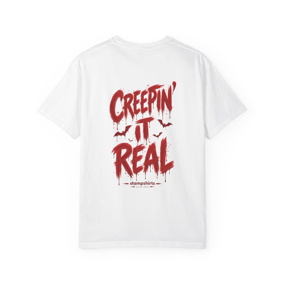 Creepin' It Real T-Shirt — Halloween Graphic Tee with Bats