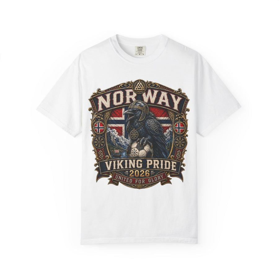 Norway Viking Pride T-Shirt — "Viking Pride 2026" Norway Flag Raven Design