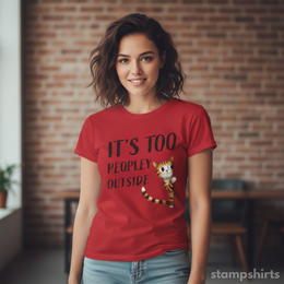 It's Too Peopley Outside T-Shirt thumbnail 5