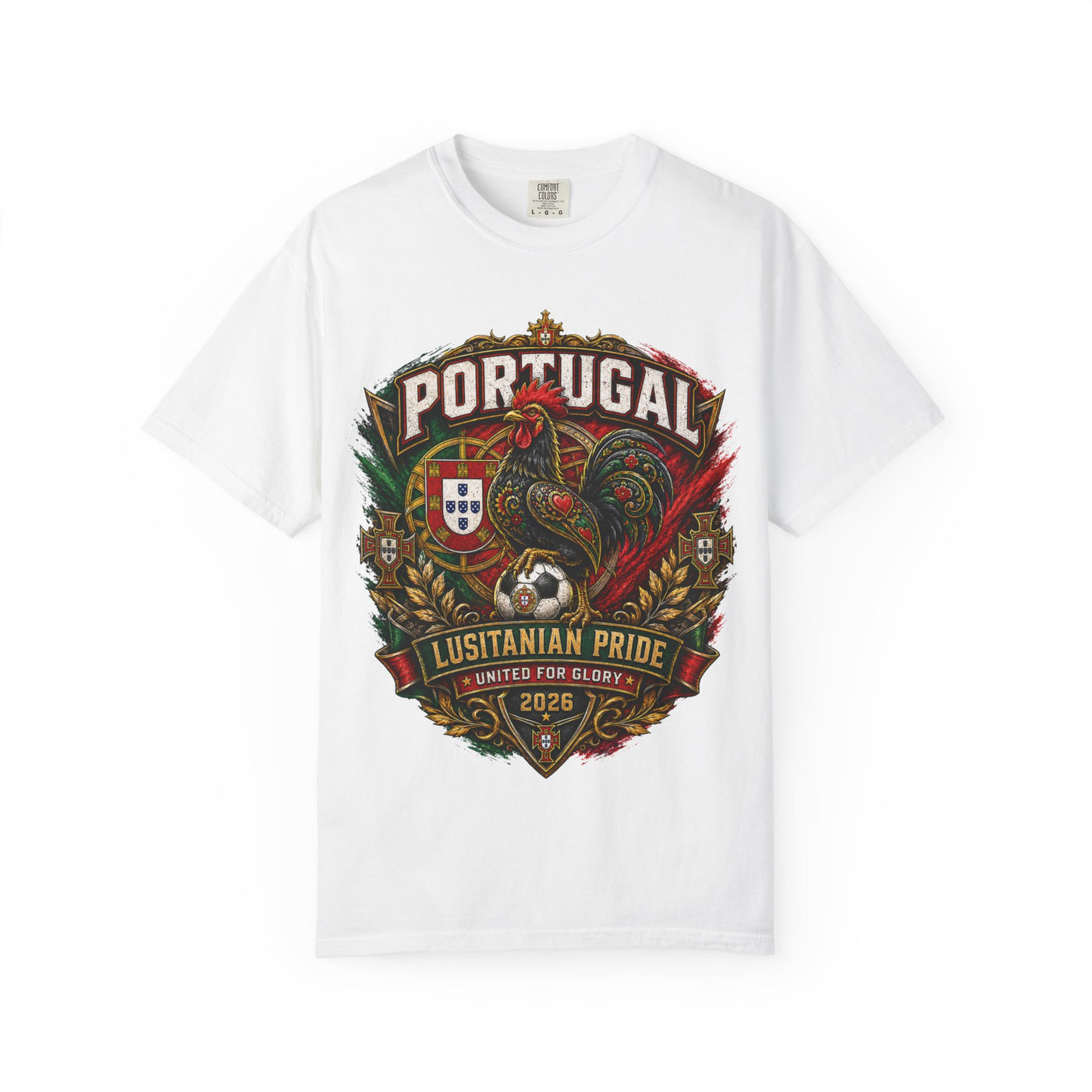 Portugal Rooster T-Shirt — Lusitanian Pride Graphic Tee image 2