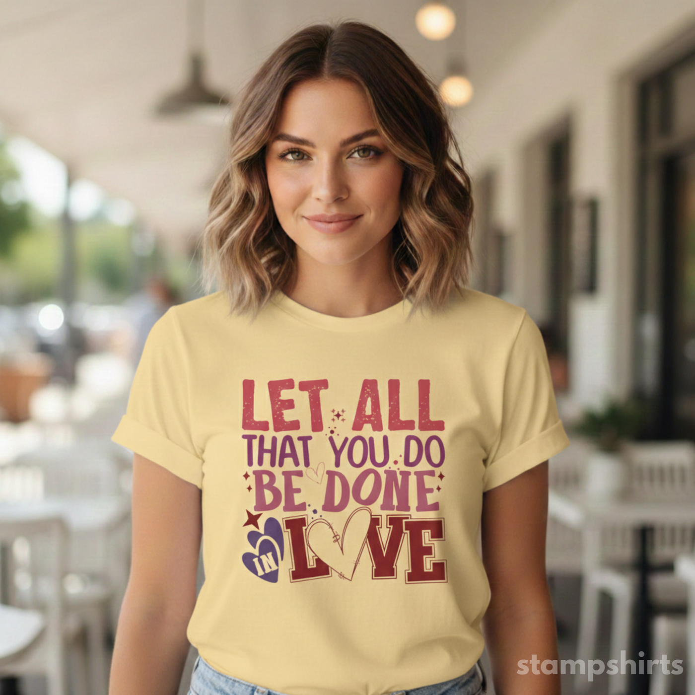 Let All That You Do Be Done in Love T-Shirt image 4