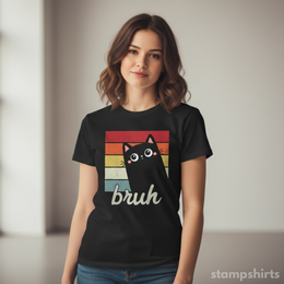 Bruh Cat T-Shirt thumbnail 3