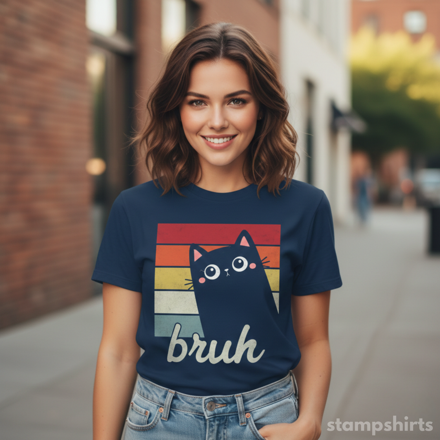 Bruh Cat T-Shirt image 2