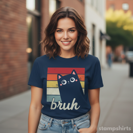 Bruh Cat T-Shirt thumbnail 2