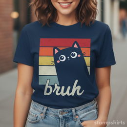 Bruh Cat T-Shirt thumbnail 1