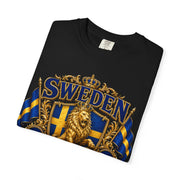 Sweden Lion Crest T-Shirt — Three Crowns Pride Soccer Fan Tee