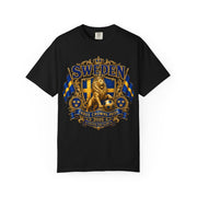 Sweden Lion Crest T-Shirt — Three Crowns Pride Soccer Fan Tee