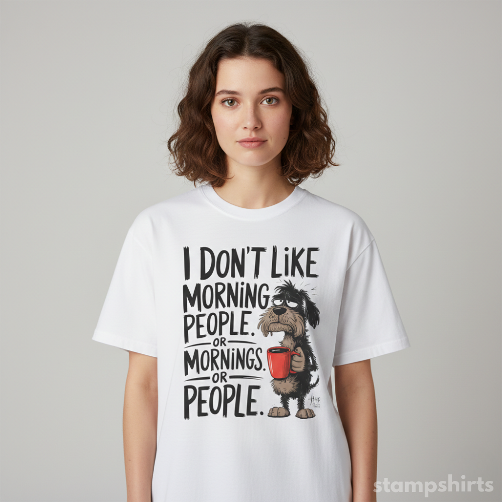 I Don't Like Morning People T-Shirt