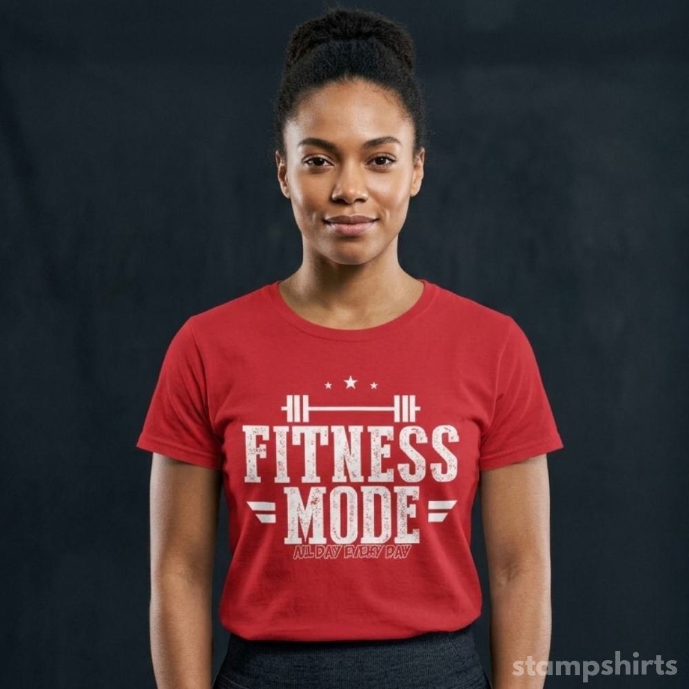 Fitness Mode All Day Every Day T-Shirt image 5