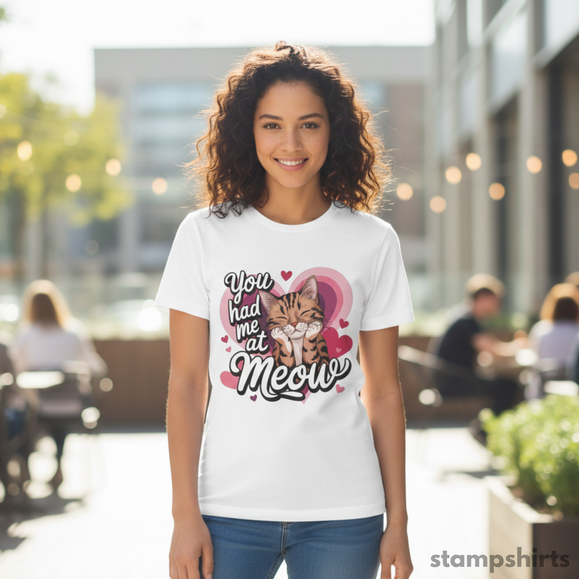 You Had Me at Meow Cat T-Shirt — image 2 of 2