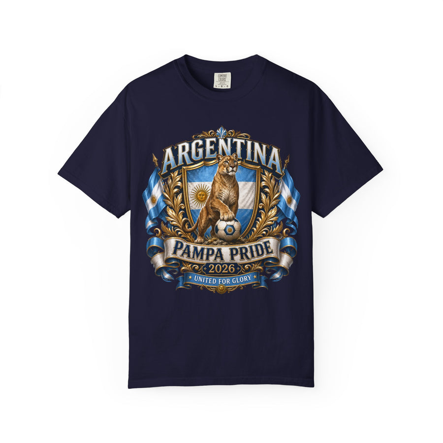 Argentina Pampa Pride T-Shirt — 2026 Soccer Crest Tee