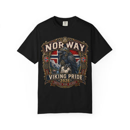 Norway Viking Pride T-Shirt — "Viking Pride 2026" Norway Flag Raven Design thumbnail 4