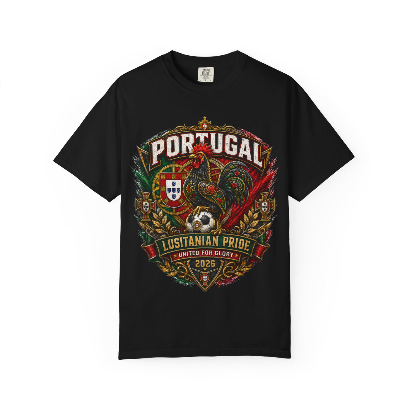 Portugal Rooster T-Shirt — Lusitanian Pride Graphic Tee image 3