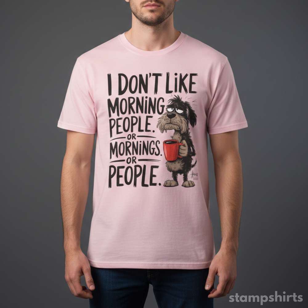 I Don't Like Morning People T-Shirt