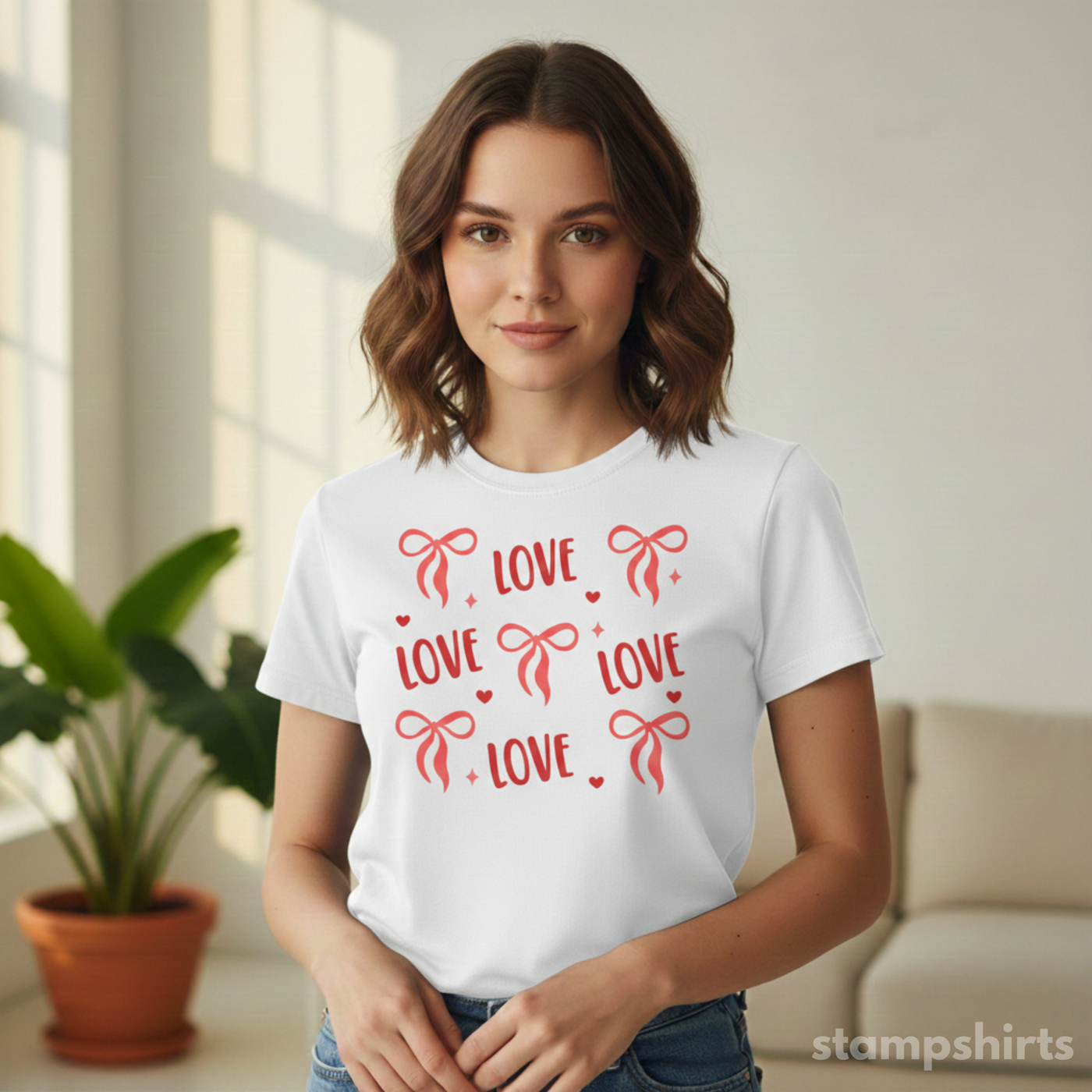 Love Pattern T-Shirt image 2