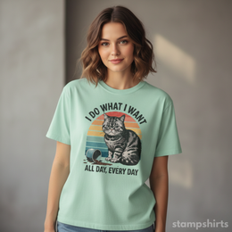 I Do What I Want All Day, Every Day T-Shirt thumbnail 2
