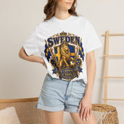 Sweden Lion Crest T-Shirt — Three Crowns Pride Soccer Fan Tee