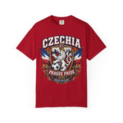 Czechia Prague Pride 2026 T-Shirt — Czech Lion Vintage Crest Tee