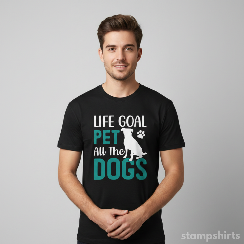 Life Goal Pet All The Dogs T-Shirt