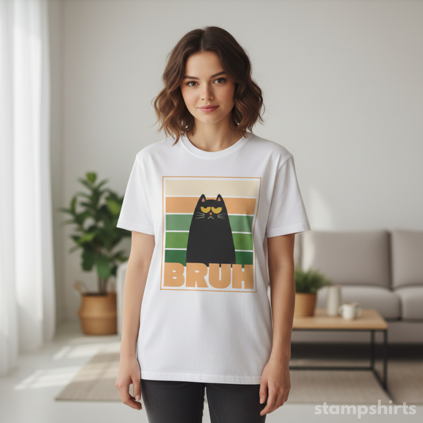 Bruh Cat T-Shirt image 7