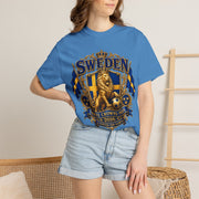 Sweden Lion Crest T-Shirt — Three Crowns Pride Soccer Fan Tee
