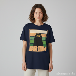 Bruh Cat T-Shirt thumbnail 4