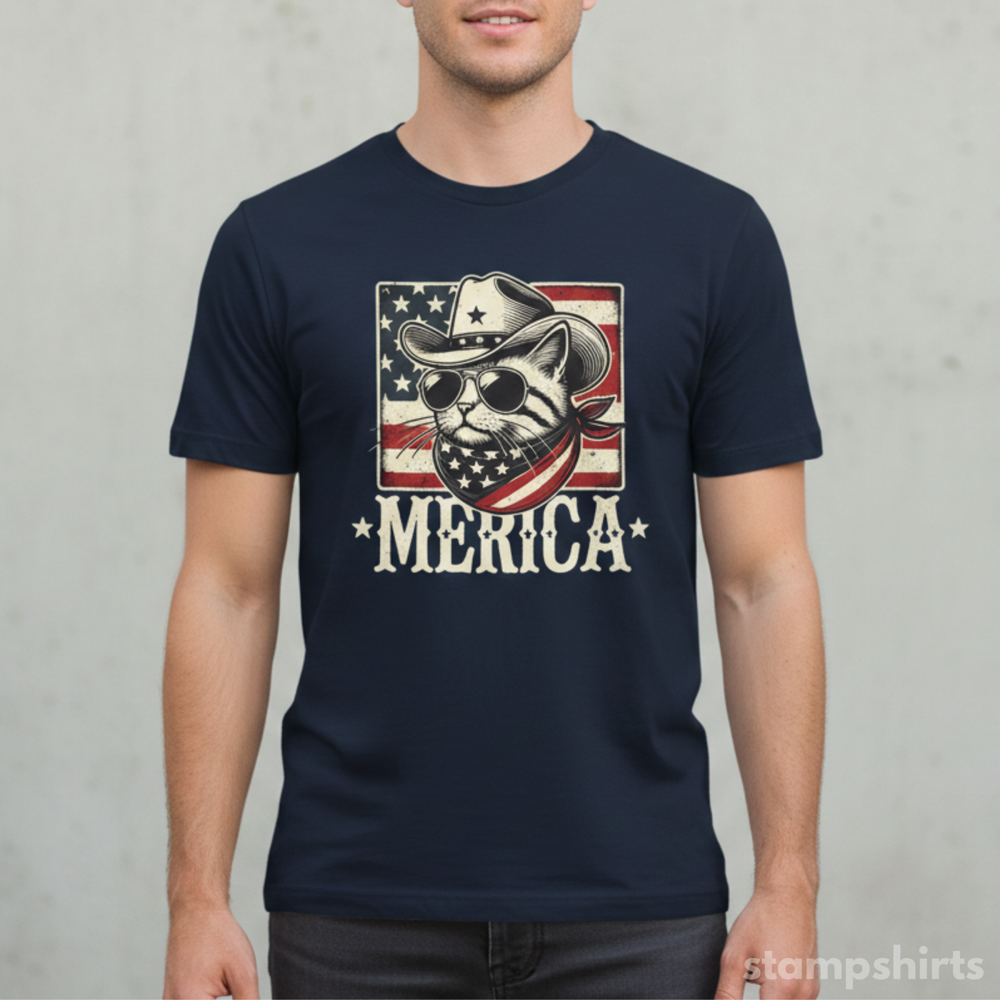 Merica Cowboy T-Shirt image 1