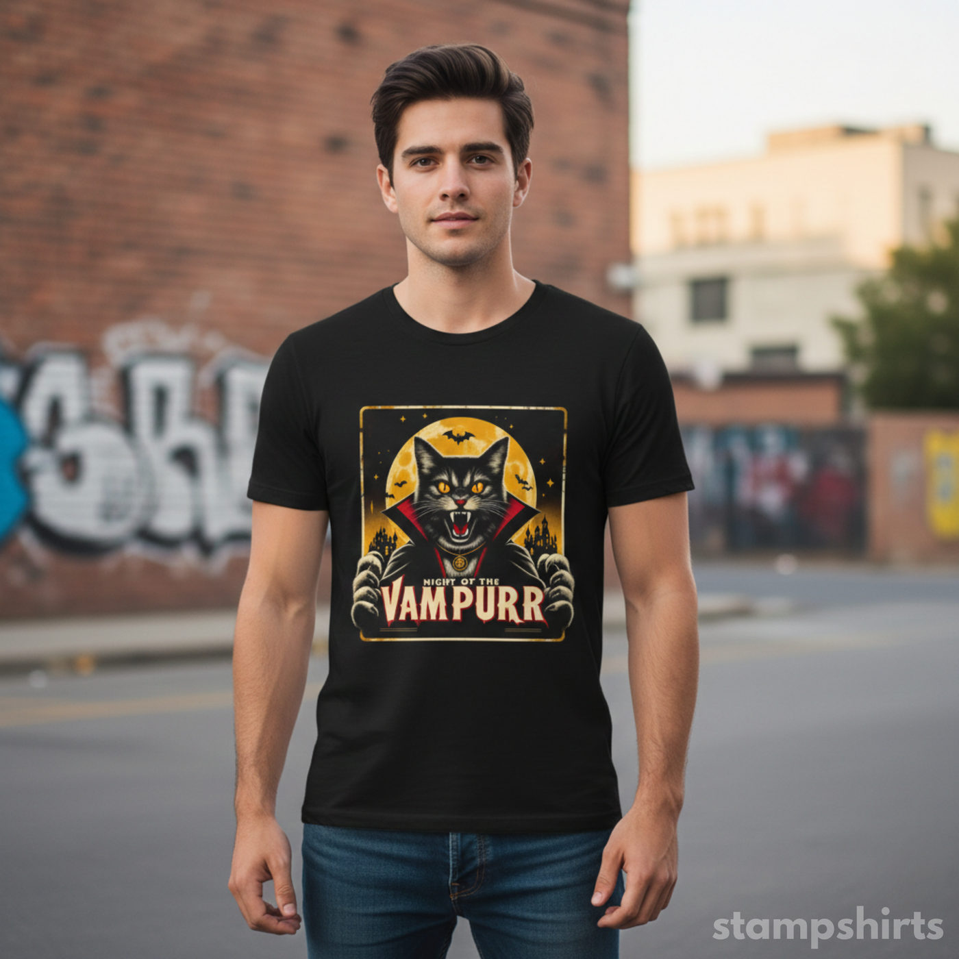 Night of the Vampurr T-Shirt image 2