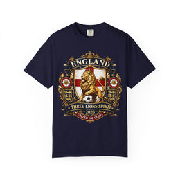 England Three Lions Crest T-Shirt — 'Three Lions Spirit' Football Fan Tee thumbnail 2