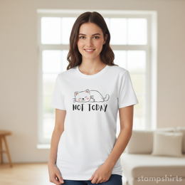 Not Today Cat T-Shirt thumbnail 5