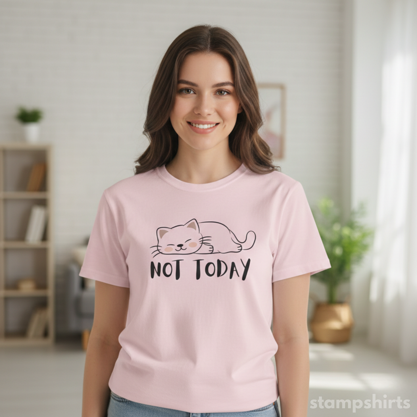 Not Today Cat T-Shirt image 3