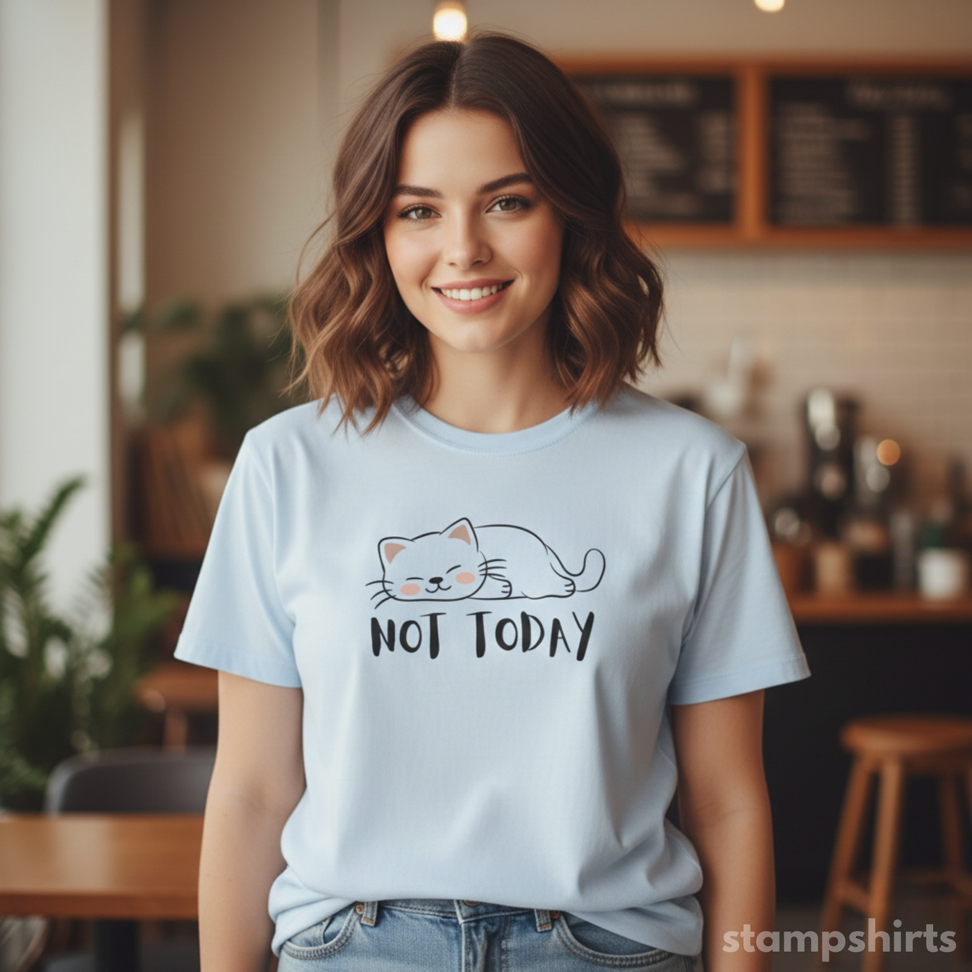 Not Today Cat T-Shirt image 2