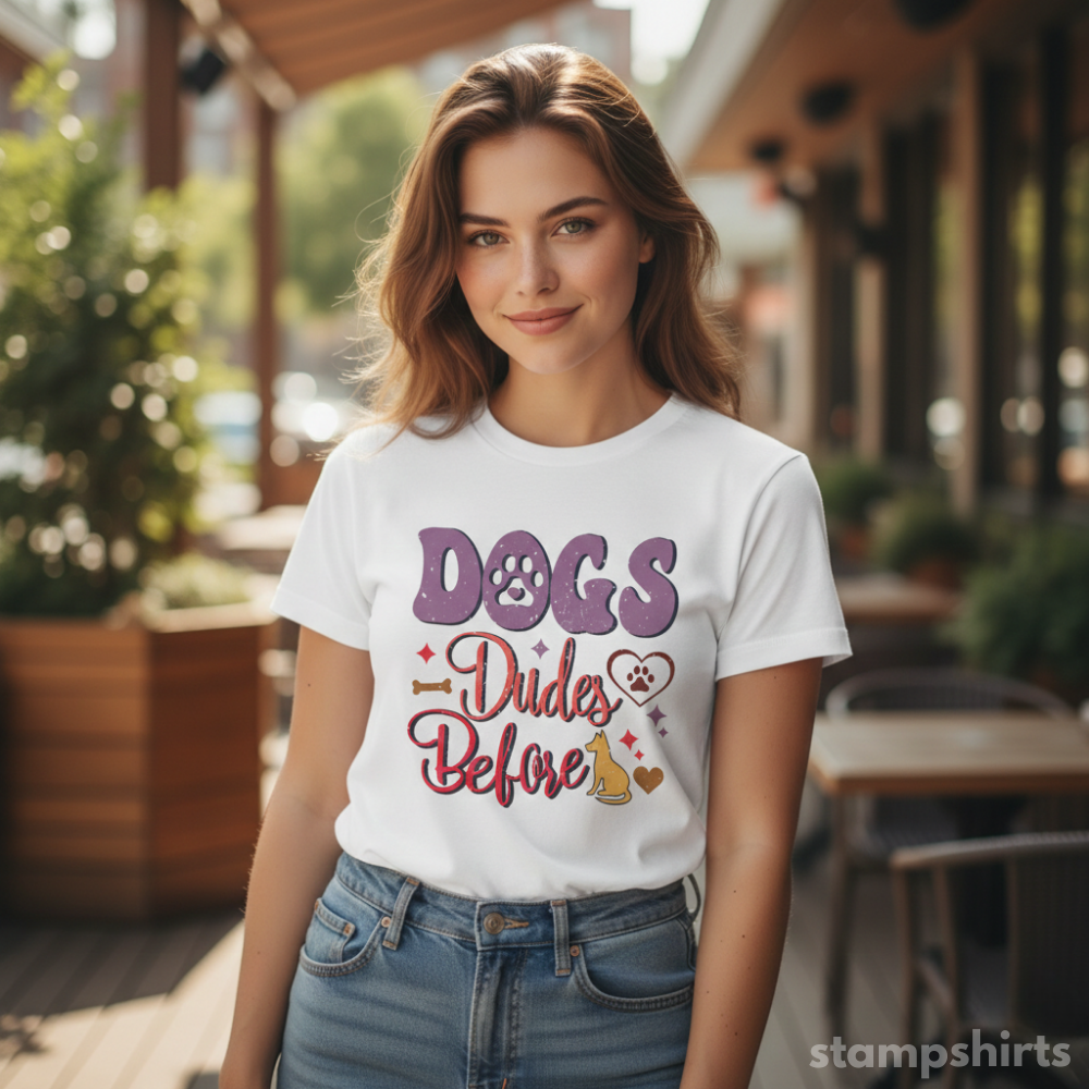 Dogs Before Dudes T-Shirt image 4