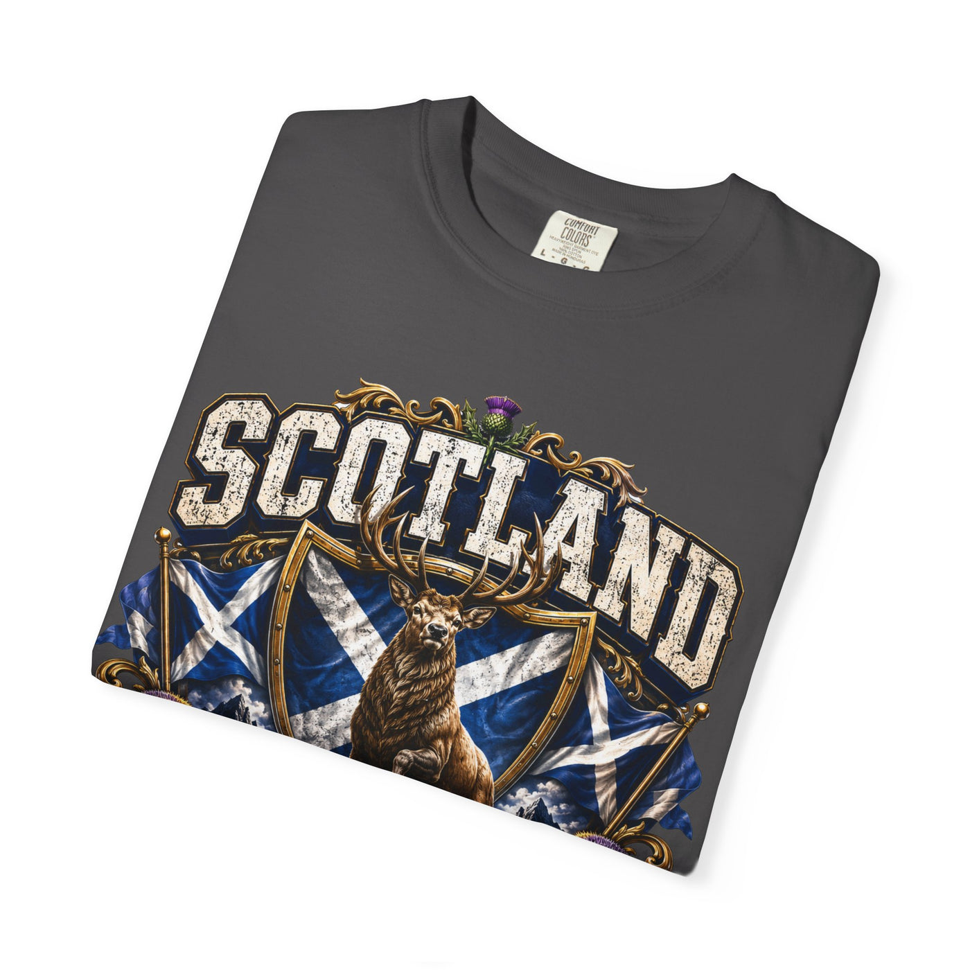 Scotland Highland Pride T-Shirt — 'United for Glory' 2026 Stag & Saltire Design image 16