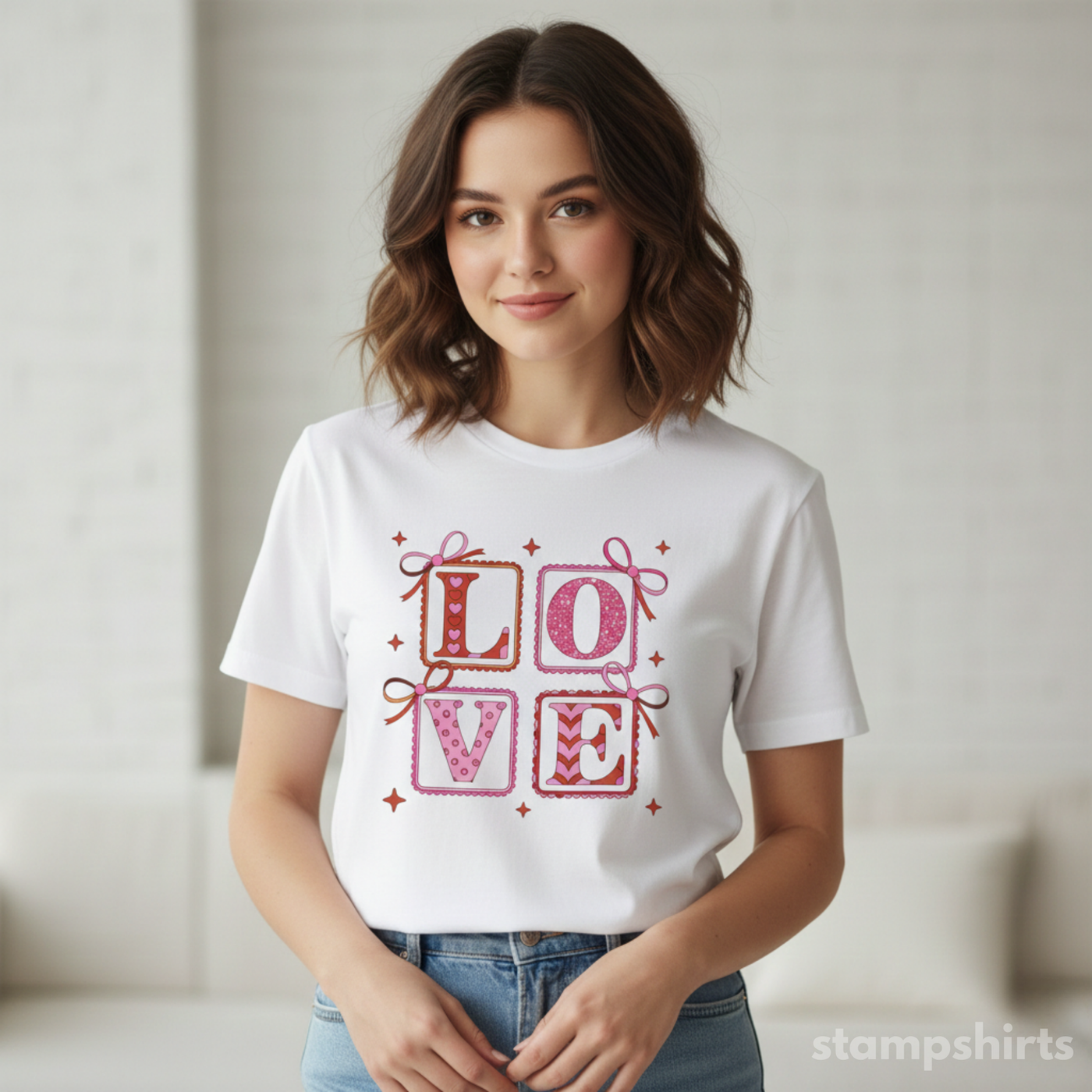 LOVE Block Graphic T-Shirt image 3